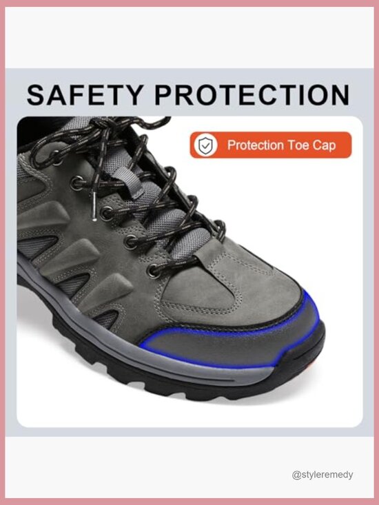 Men\'s Hiking Shoes Non Slip Waterproof Lightweight Trail Shoes with Arch Support